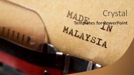  Presentation with malaysia - Colorful presentation enhanced with made-in-malaysia-phrase-written backdrop and a lemonade colored foreground