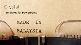  Presentation with malaysia - Presentation design having made-in-malaysia-phrase-written background and a lemonade colored foreground