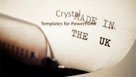  Presentation with phrase believe in yourself - Audience pleasing slide set consisting of made-in-the-uk-phrase backdrop and a cream colored foreground