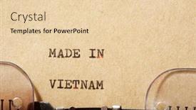  Presentation with vietnam - Colorful PPT theme enhanced with made-in-vietnam-phrase-written backdrop and a lemonade colored foreground