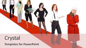  Presentation with hollywood red carpet - Audience pleasing PPT theme consisting of made it to red carpet backdrop and a coral colored foreground