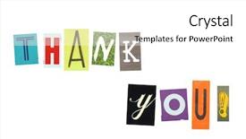  Presentation with white letters - Audience pleasing slides consisting of made of colorful newspaper letters backdrop and a white colored foreground