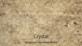  Presentation with old brown paper texture - Audience pleasing slide set consisting of made of grungy or vintage backdrop and a coral colored foreground