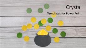  Presentation with celebration - Amazing slide deck having made of paper on grey backdrop and a light gray colored foreground