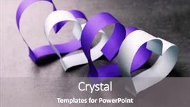  Presentation with valentine - Slide deck consisting of made of ribbon on dark background and a gray colored foreground