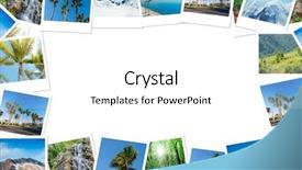  Presentation with frame - Presentation theme with made of various nature photo background and a white colored foreground