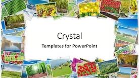  Presentation with frame - Slide deck featuring made of various nature photo background and a cream colored foreground