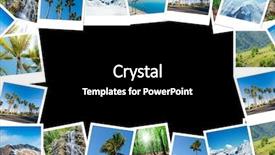  Presentation with frame - Slides featuring made of various nature photo background and a black colored foreground