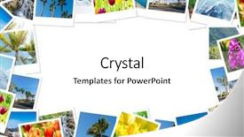  Presentation with frame of fruits - Theme consisting of made of various nature photo background and a white colored foreground