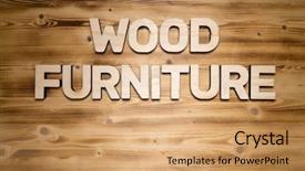  Presentation with wood board - PPT layouts having made of wooden block letter background and a coral colored foreground