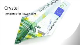  Presentation with inflation - Colorful slides enhanced with made with a 100 euro backdrop and a white colored foreground