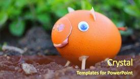  Presentation with fun work - Theme with made work from famous folk background and a  colored foreground