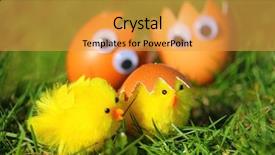  Presentation with fun work - PPT theme with made work from famous folk background and a yellow colored foreground