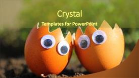  Presentation with fun work - Slide set featuring made work from famous folk background and a tawny brown colored foreground