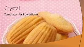  Presentation with pink - Presentation theme enhanced with madeleine-on-a-pink-plate background and a lemonade colored foreground
