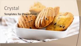  Presentation with chocolate - Amazing presentation having madeleine-with-chocolate-traditional-french backdrop and a lemonade colored foreground