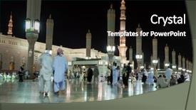  Presentation with holy spirit confirmation - Colorful slide deck enhanced with nabawi - medina holy mosque backdrop and a black colored foreground