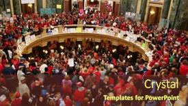  Presentation with wisconsin - Presentation theme having madison-wi-feb-17-thousands background and a tawny brown colored foreground