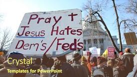  Presentation with walker - Slides having madison-wi-feb-19-supporters background and a tawny brown colored foreground