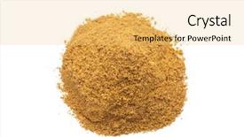  Presentation with curry - Slide deck consisting of madras - heap ground curry isolated background and a yellow colored foreground