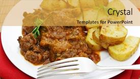  Presentation with curry leaves - Amazing presentation theme having madras butter beef curry served backdrop and a  colored foreground