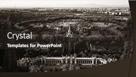  Presentation with cemetery - PPT layouts featuring madrid-aerial-view-of-cementerio background and a wine colored foreground