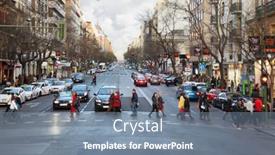  Presentation with employers - Beautiful PPT theme featuring hansome man enjoying summer on the vacation backdrop and a mint green colored foreground