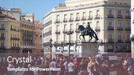  Presentation with unemployment - Theme having red squirrel in a boreal background and a tawny brown colored foreground