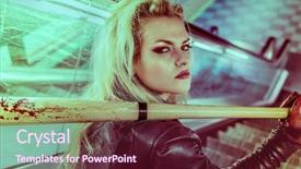  Presentation with baseball - Slide set having madrid metro with a baseball background and a tawny brown colored foreground