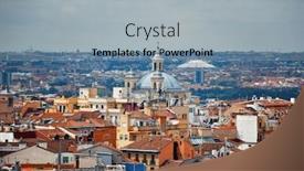  Presentation with san francisco - Presentation theme enhanced with madrid-rooftop-view background and a light blue colored foreground