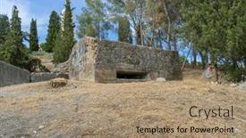  Presentation with civil war - Slides featuring madrid-s-historic-bunker-remnants and a coral colored foreground