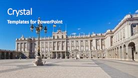  Presentation with royal - Cool new presentation theme with inscriptions zeros ones - white background multicolored greeting card backdrop and a sky blue colored foreground.