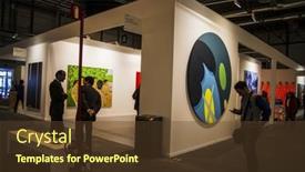  Presentation with contemporary art - Audience pleasing PPT theme consisting of madrid-spain-19-february-2014 backdrop and a tawny brown colored foreground