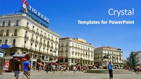  Presentation with city people walking - 