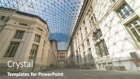  Presentation with gallery - PPT theme featuring madrid-spain-may-15-2018 background and a gray colored foreground