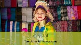  Presentation with indigenous - Presentation theme having mae-hong-son-chiang-mai background and a yellow colored foreground