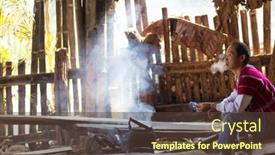  Presentation with water boil - Slide deck featuring mae-klang-luang-thailand-february background and a  colored foreground