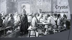  Presentation with engraving - Beautiful slides featuring magazine niva publishing house backdrop and a light gray colored foreground