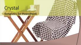  Presentation with magazines - Slide deck featuring magazines and folders in green box on table isolated on white background and a yellow colored foreground