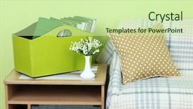  Presentation with magazines - Cool new slide deck with highway - city's skyscrapers and roads backdrop and a white colored foreground