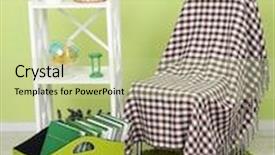  Presentation with magazines - Cool new slide deck with cute little girl embracing with her grandmother backdrop and a gray colored foreground