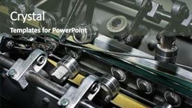  Presentation with magazines - Beautiful PPT theme featuring magazines in a modern printing backdrop and a  colored foreground