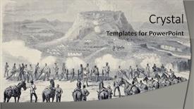  Presentation with expedition - PPT layouts enhanced with magdala siege during british background and a light gray colored foreground