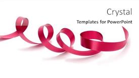  Presentation with magenta - Slides featuring magenta-color-silk-ribbon background and a white colored foreground