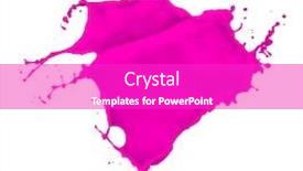  Presentation with magenta - Presentation theme enhanced with magenta-paint-splash-isolated background and a purple colored foreground