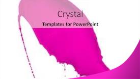  Presentation with magenta - Slide deck consisting of magenta-paint-splash-isolated background and a white colored foreground