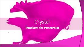  Presentation with magenta - Cool new theme with magenta-paint-splash-isolated backdrop and a purple colored foreground