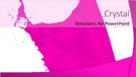 Presentation with magenta - Slides having magenta-paint-splash-isolated background and a lilac colored foreground