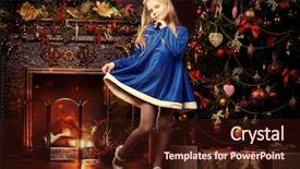  Presentation with girl christmas - Beautiful theme featuring magic 8 - beautiful eight year old girl backdrop and a wine colored foreground