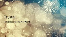  Presentation with new year - Audience pleasing PPT layouts consisting of magic abstract holiday background - fireworks backdrop and a lemonade colored foreground